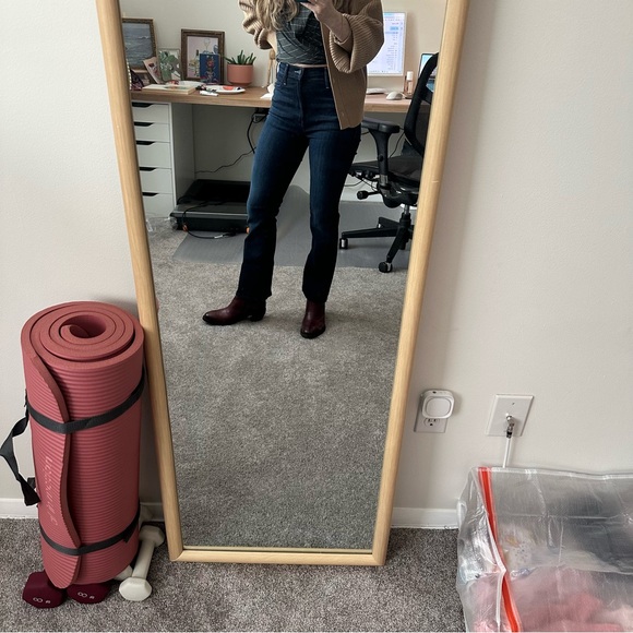 MOTHER The Hustler Ankle Jeans in Dark Wash "Corner Piece" - Picture 15 of 15